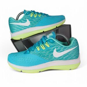 Nike Zoom Winflo 4 Performance Running Shoes Turquoise 898485-400 Women's 5